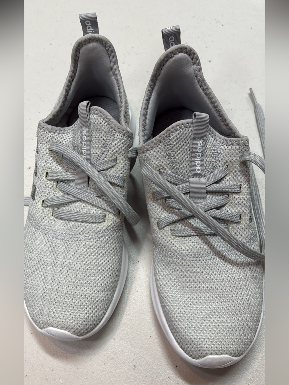 adidas Women's Light Gray Athletic Sneakers